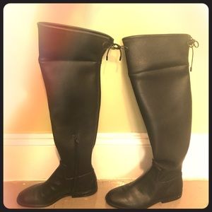Michael Kors Leather Jamie over the knee boots